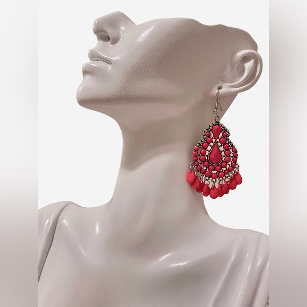 Beaded Chandelier Earrings